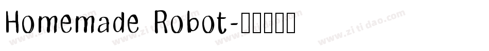 Homemade Robot字体转换